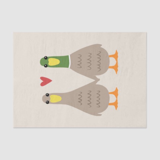 Liebe Ducks Seidenpapier (Vorderseite)