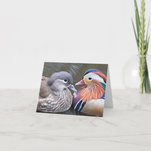 "Liebe duckt" Notecard Karte (Vorderseite)