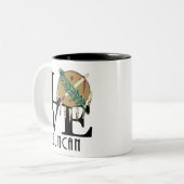 LIEBE Duncan Oklahoma 11oz Zweifarbige Tasse (Vorderseite Links)