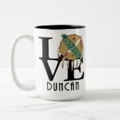 LIEBE Duncan Oklahoma 15oz Zweifarbige Tasse (Links)