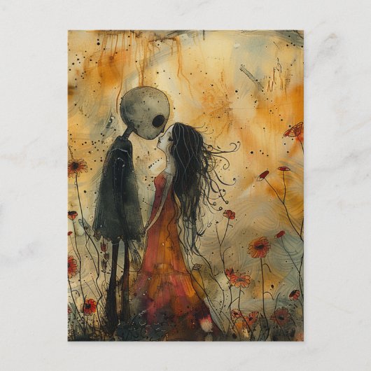 Liebe Dunkle Kunst Postkarte (Vorderseite)