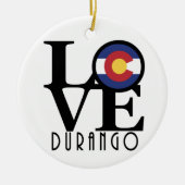 LIEBE Durango Keramik Ornament (Vorne)