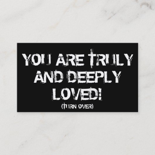 LIEBE-DURCHLAUF ES AUF KARTEN (Vorderseite)