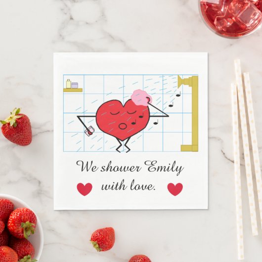 Liebe Dusche Brautparty Serviette (Beispiel)