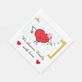 Liebe Dusche Brautparty Serviette (Ecke)