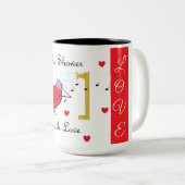 Liebe Dusche Zweifarbige Tasse (VorderseiteRechts)