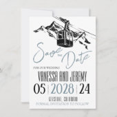 Liebe Dusty Blue Save The Date (Vorderseite)