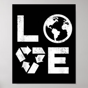 Liebe Earth Day 90er Vintage Recycelt Kinder Oder Poster