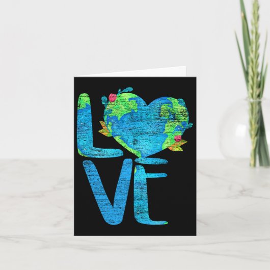 Liebe Earth Day Karte (Vorderseite)