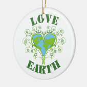 Liebe Earth Day Keramikornament (Links)
