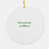 Liebe Earth Day Keramikornament (Hinten)