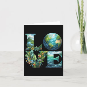 Liebe Earth Day Planet Nature 2025 Environmental E Karte