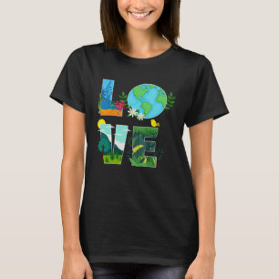 Liebe Earth Day Rette unsere Zuhause Pflanze Trees T-Shirt