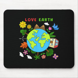 Liebe Earth Niedlich Earth Day Environmental Men W Mousepad