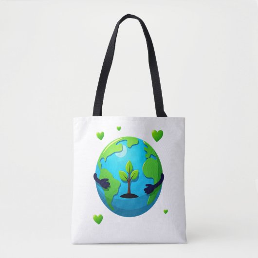 Liebe Earth Öko Tote Beutel Wiederverwendbare Natu Tasche (Vorderseite)