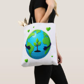 Liebe Earth Öko Tote Beutel Wiederverwendbare Natu Tasche (Von Nahem)
