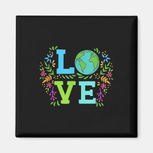 Liebe Earth Rettet den Planeten Vintage Erde Magnet