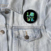 Liebe Earth World Planet Day Environmental Animal Button (Beispiel)