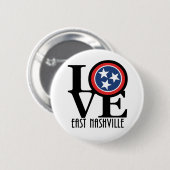 LIEBE East Nashville Tennessee Button (Vorne & Hinten)