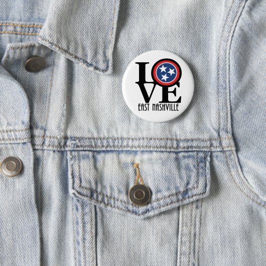 LIEBE East Nashville Tennessee Button (Beispiel)