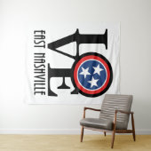 LIEBE East Nashville Wandteppich (Beispiel (Horizontal))