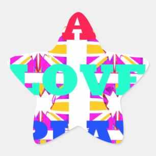 Liebe Eat Play Heart Hakuna Matata color.png Stern-Aufkleber