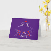 LIEBE ECHO - Comic Birds - Tweetlercools 2 Karte (Gelbe Blume)