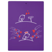 LIEBE ECHO - Comic Birds - Tweetlercools 2 Klemmbrett (Rückseite)