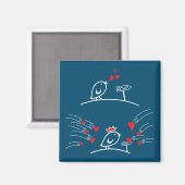 LIEBE ECHO - Comic Birds - Tweetlercools 2 Magnet (Vorderseite/Rückseite)