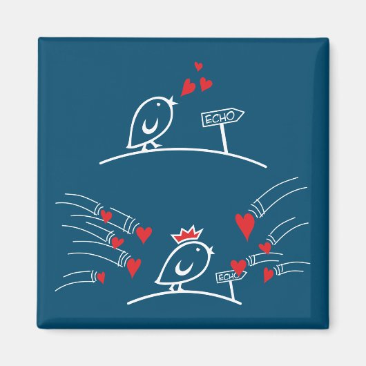 LIEBE ECHO - Comic Birds - Tweetlercools 2 Magnet (Vorne)