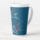 LIEBE ECHO - Comic Birds - Tweetlercools 2 Milchtasse (Rechte Ecke)