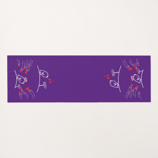 LIEBE ECHO - Comic Birds - Tweetlercools 2 Yogamatte (Rückseite (Horizontal))