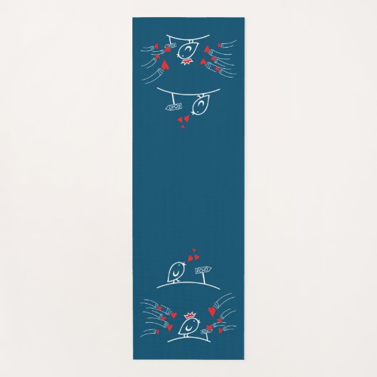 LIEBE ECHO - Comic Birds - Tweetlercools 2 Yogamatte (Vorderseite)