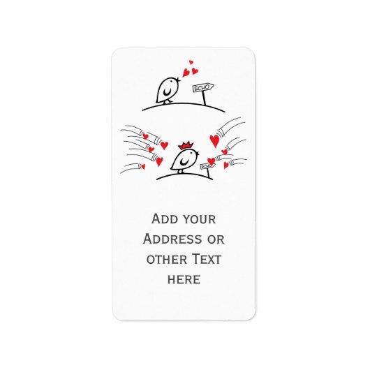 LIEBE ECHO - Comic - Tweetlercools 1 Adressaufkleber (Vorne)