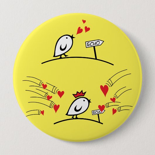 LIEBE ECHO - Comic - Tweetlercools 1 Button (Vorderseite)