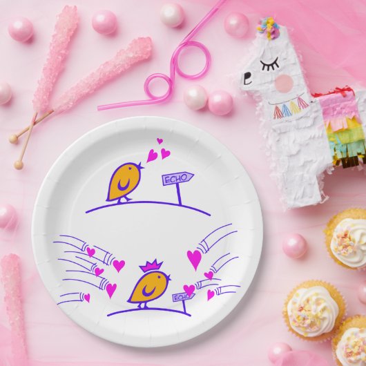 LIEBE ECHO - Comic - Tweetlercools 3 Pappteller (Party)