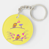 LIEBE ECHO - Comic - Tweetlercools 3 Schlüsselanhänger (Rückseite)