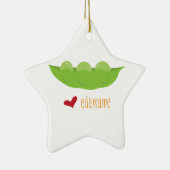 Liebe Edamame Keramik Ornament (Rechts)