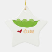 Liebe Edamame Keramik Ornament (Vorne)