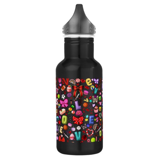 Liebe Edelstahlflasche (Links)