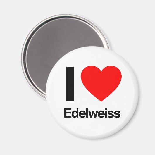 Liebe edelweiss magnet (Vorderseite/Rückseite)