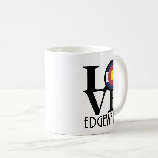 LIEBE Edgewater Colorado 11oz Kaffeetasse (VorderseiteRechts)
