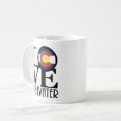 LIEBE Edgewater Colorado 11oz Kaffeetasse (Vorderseite Links)