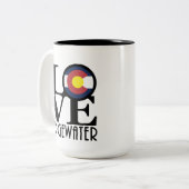 LIEBE Edgewater colorado 15oz Zweifarbige Tasse (Vorderseite Links)