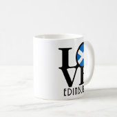 LIEBE Edinburgh Schottland 11oz Kaffeetasse (VorderseiteRechts)
