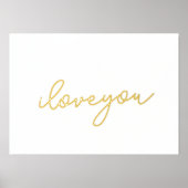 Liebe | EDITABLE TEXT GOLD WALL Foliendrucke (Vorderseite)