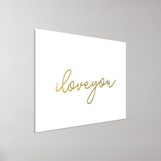 Liebe | EDITABLE TEXT GOLD WALL Foliendrucke (Ablage )