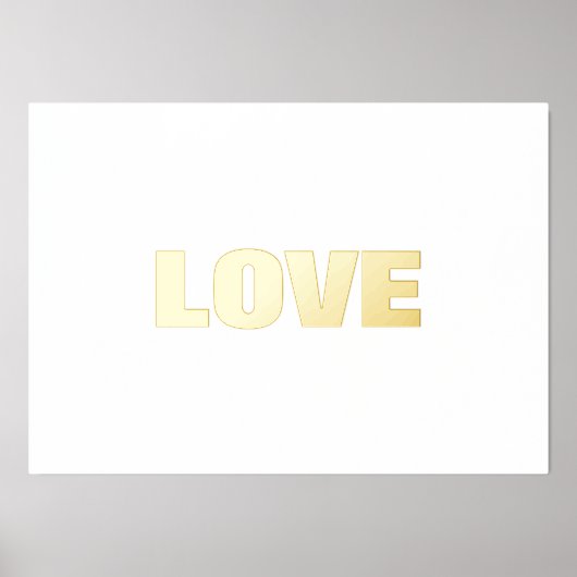 LIEBE | EDITABLE TEXT GOLD WALL FOLIENDRUCKE (Vorderseite)