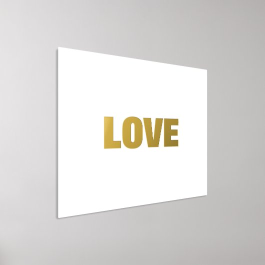 LIEBE | EDITABLE TEXT GOLD WALL FOLIENDRUCKE (Ablage )