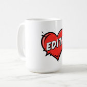 Liebe Edith Kaffeetasse (Vorderseite Links)